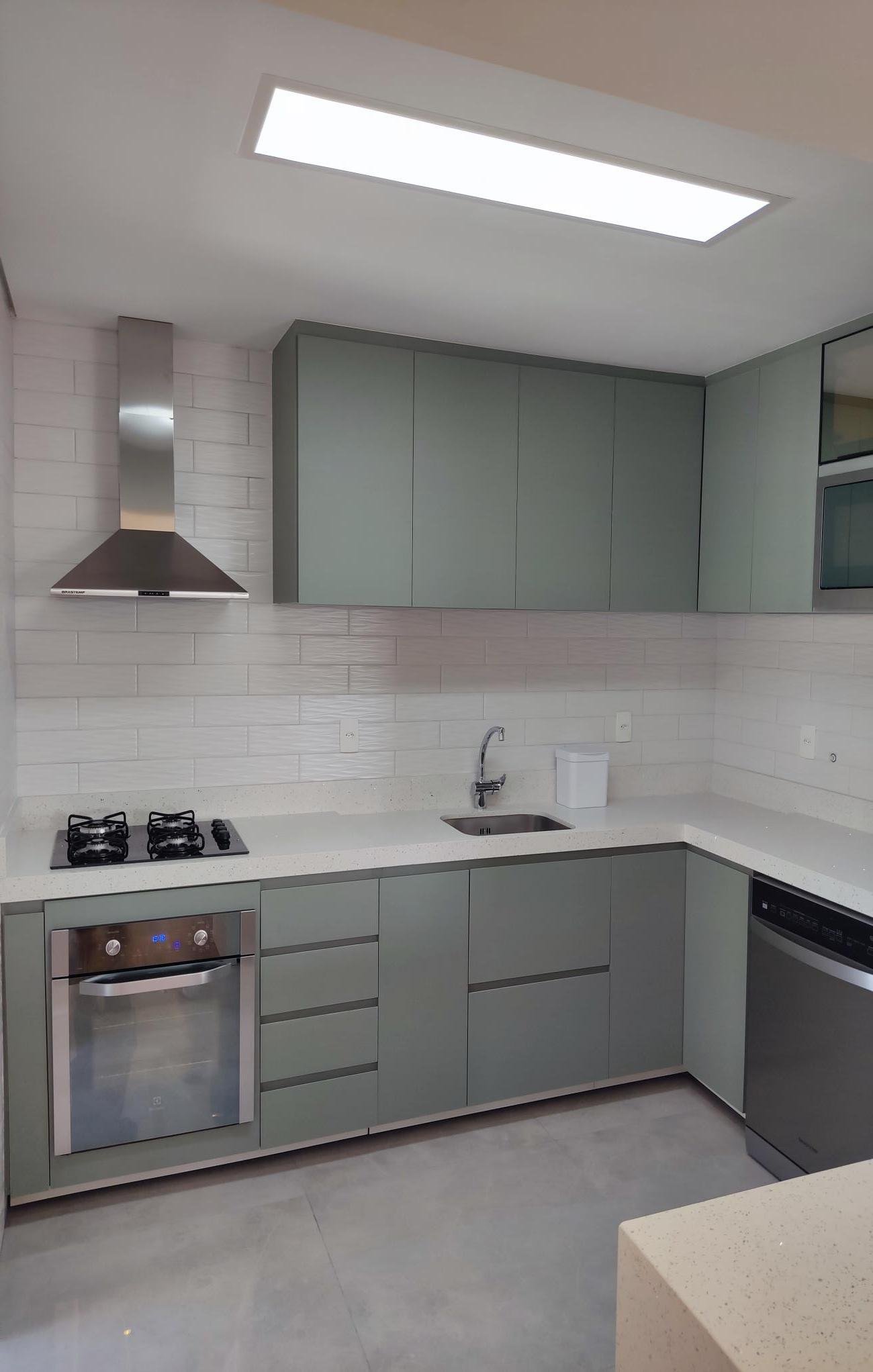 Cozinha planejada em obra executada pela G3